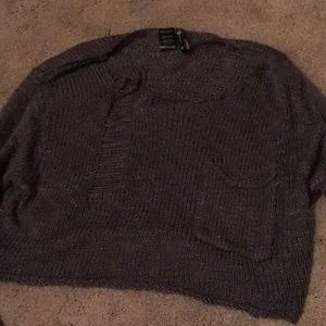 Long sleeve crop top to wear over tank top